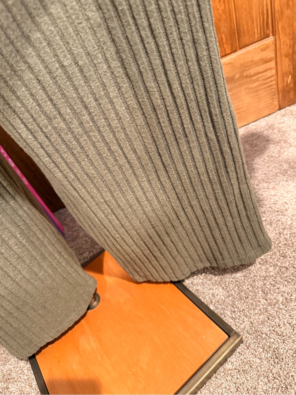 HALARA Olive Ribbed Wide-Leg Jumpsuit - Picture 8 of 13